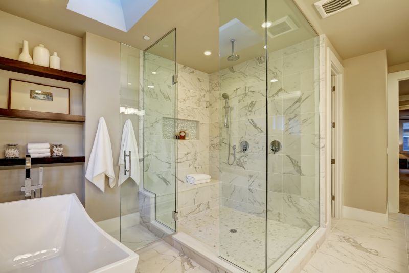 Elegant Shower with Frameless Doors